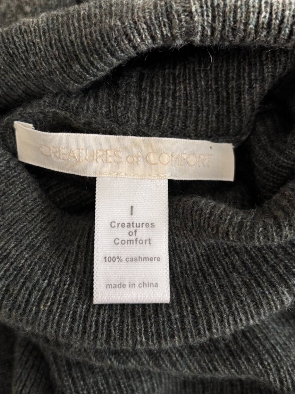 Creatures Of Comfort Cashmere Turtleneck Sweater in Green - Picture 6 of 6
